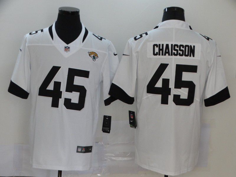 Men Jacksonville Jaguars #45 Chaisson White Nike Vapor Untouchable Limited Player NFL Jerseys->indianapolis colts->NFL Jersey